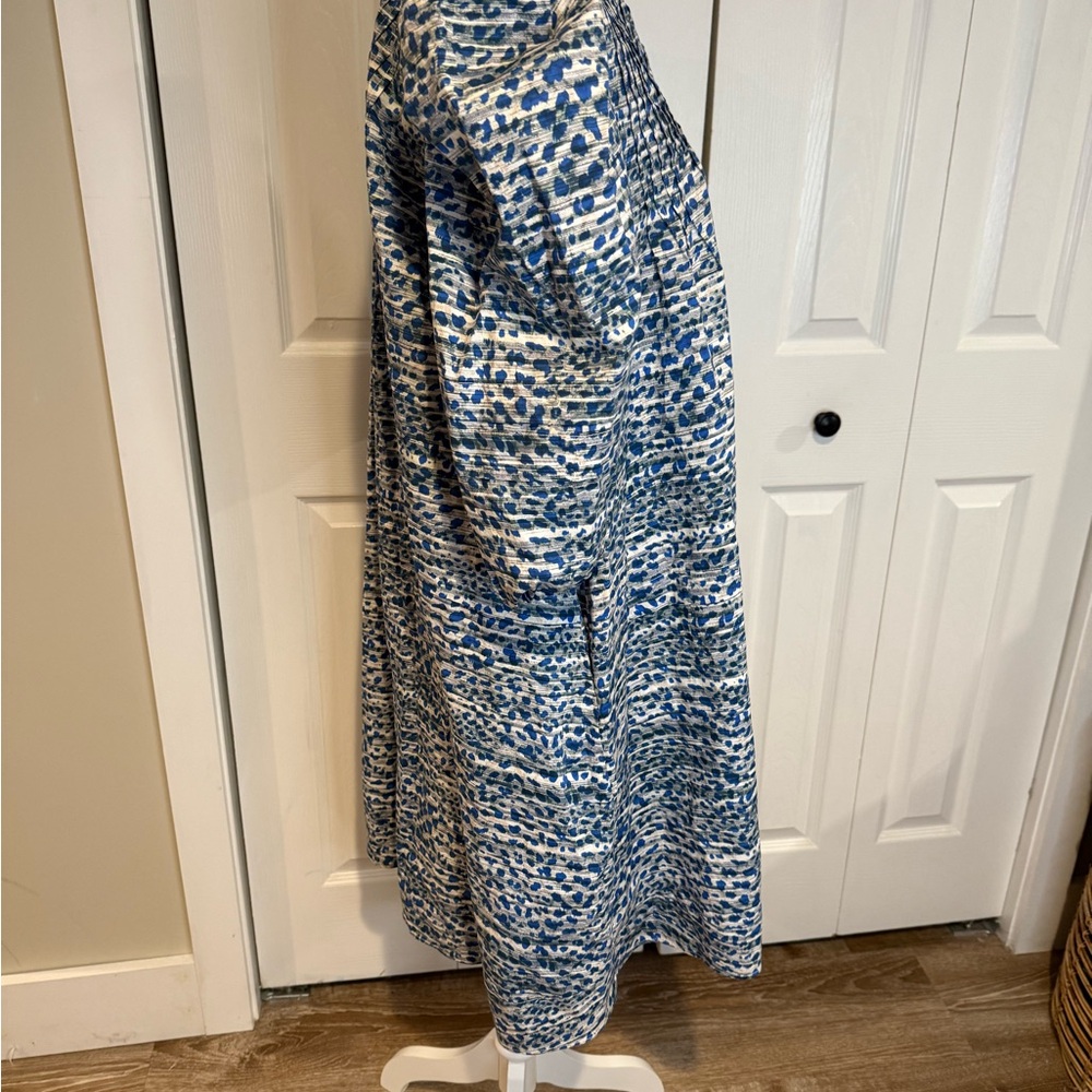 Hunter Bell, Jenkins Dress Blue/Gray Leopard Breaststroke Print, Size Large NWOT - Picture 8 of 16